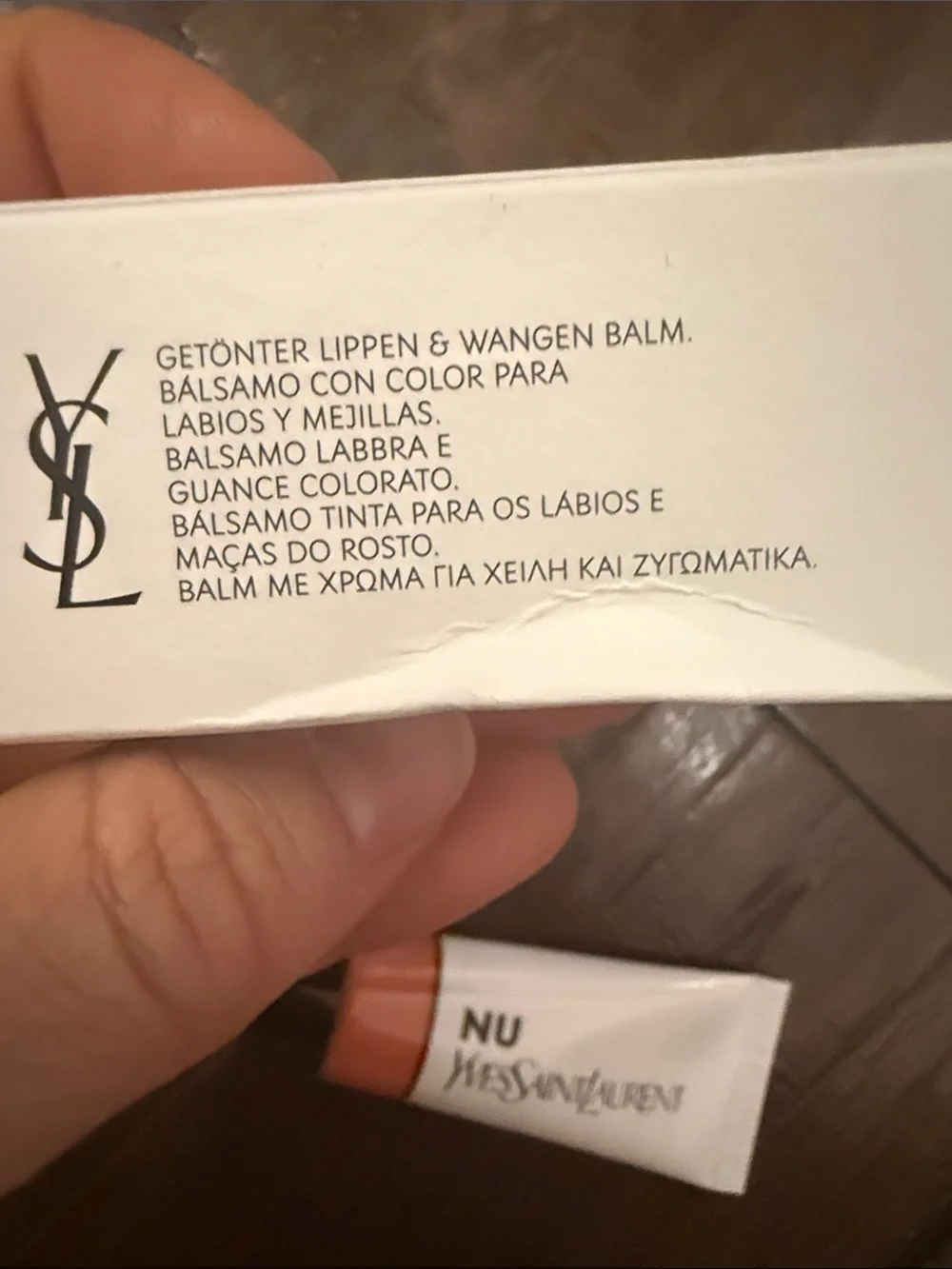 NEW YvesSaintLaurent lip and Cheek Balmy Tint color Nu Peach